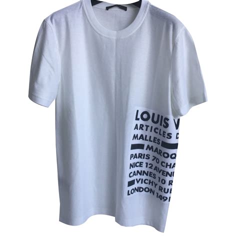 tee shirt blanc louis vuitton|Louis Vuitton t shirt sale.